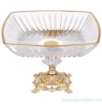 Блюдо 19 см квадратное глубокое н/н металл &quot;Dikey&quot; / 307603