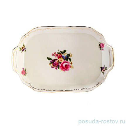 Поднос 23 х 15 см прямоугольный &quot;Бернадотт /Полевой букет /СК&quot; / 123967