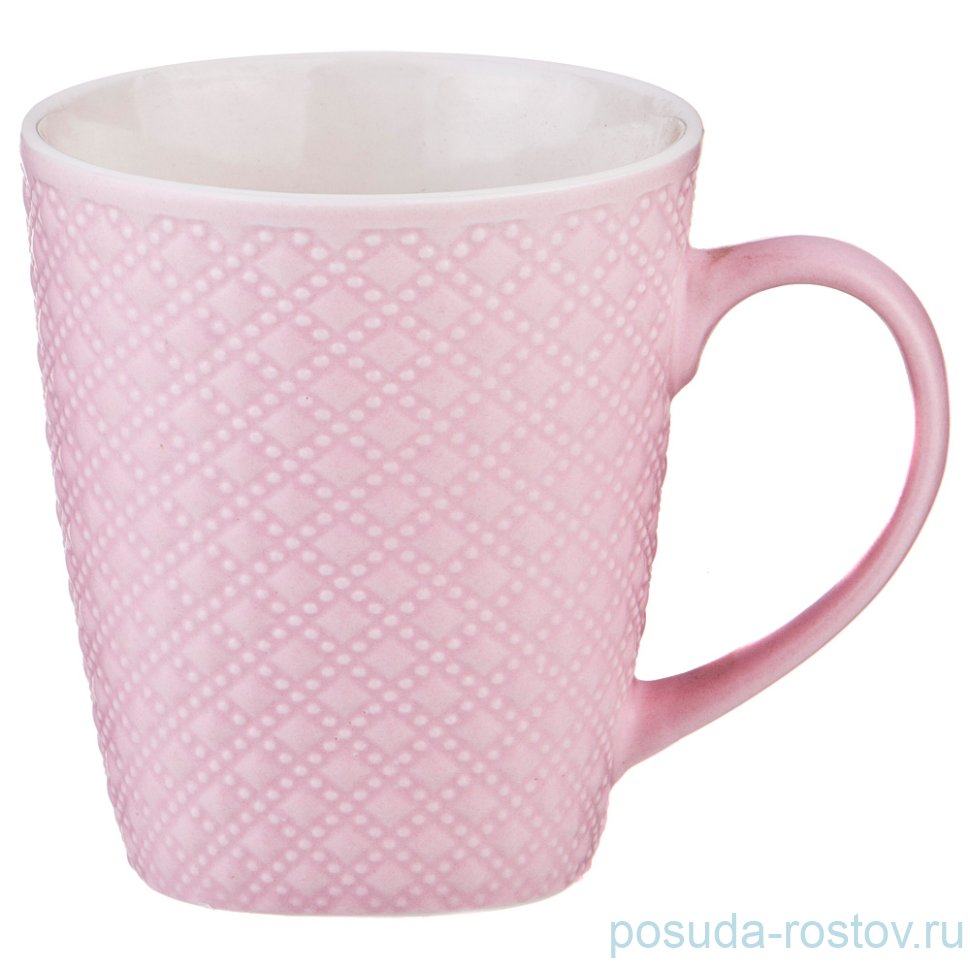 Кружка 250 мл "Ромбы /Розовая" / 193682