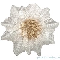 Блюдо 27 х 26 см фигурное &quot;Poinsettia white gold&quot; / 226081