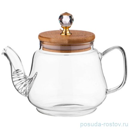 Набор чайников agness kristall 630/1500 мл цвет:прозрачный / 277244