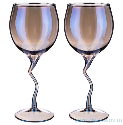 Бокалы для красного вина 400 мл 2 шт &quot;лазурит&quot; / 253933