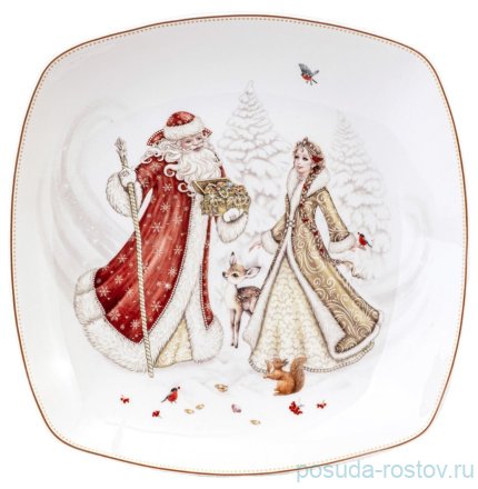 Блюдо 25 х 4 см квадратное &quot;Морозко&quot; / 361462