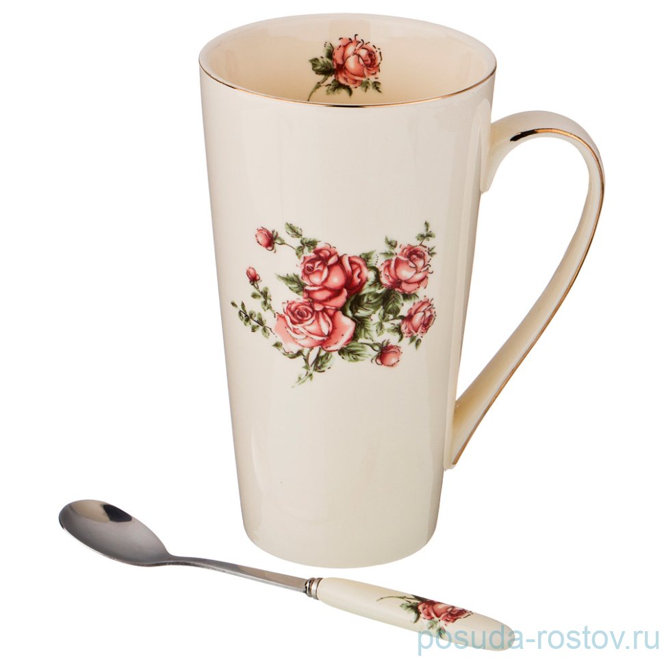 Кружка 500 мл с ложкой / 194480 Кружка 500 мл с ложкой / 194480