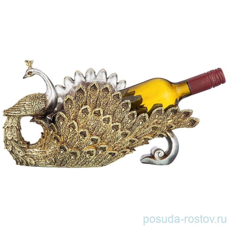 Подставка под бутылку 34,5 х 14,5 х 18 см "Павлин" / 212192 Подставка под бутылку 34,5 х 14,5 х 18 см "Павлин" / 212192