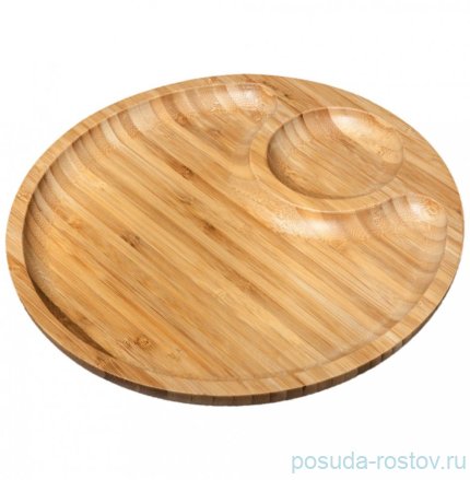 Блюдо 30,5 см 2-х секционное круглое / 260155