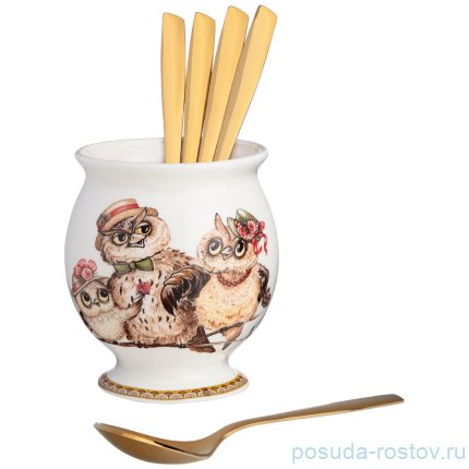 Подставка для чайных ложек 9 см &quot;Owls party&quot; / 252060