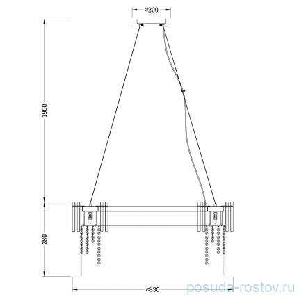 Светильник 15 рожковый &quot;Кармен&quot; / 297202