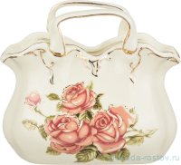 Салфетница 16 х 8 х 14 см Сумочка &quot;Корейская роза&quot; / 186421