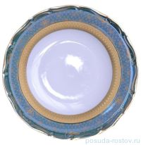 Набор тарелок 25 см 6 шт &quot;Мария-Луиза /Зелёная /Королевская лилия&quot; / 050966
