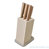 Набор кухонных ножей 6 предметов на пластиковой подставке Agness / 366240