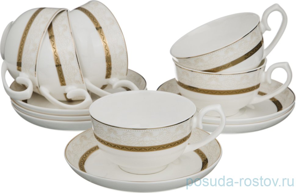 Набор чайных пар 250 мл 6 шт "сантини" / 187370