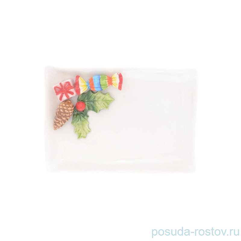 Блюдо 23 х 16 см прямоугольное "christmas world /sweet candies" / 270982