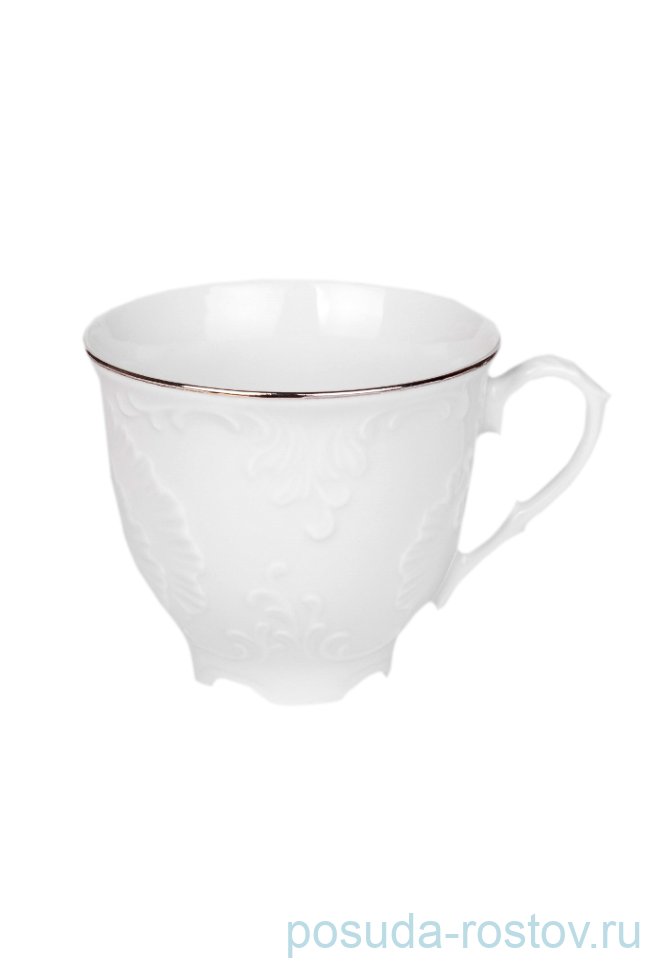 Кофейная чашка 170 мл 1 шт "Рококо /Отводка платина" / 225741