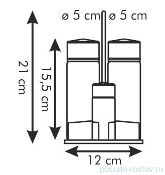Набор для специй (масло, уксус, соль, перец) на подставке &quot;Tescoma /CLUB&quot; / 141931