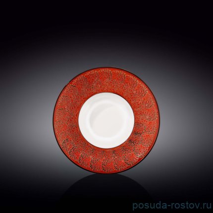 Тарелка 20 см глубокая красная &quot;Splash&quot; / 261403