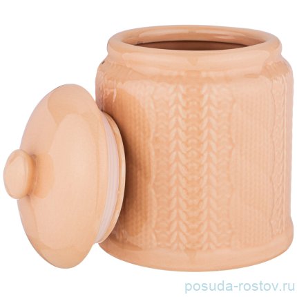 Банка для сыпучих продуктов 700 мл &quot;Вязанка /Кремовая&quot; / 227194