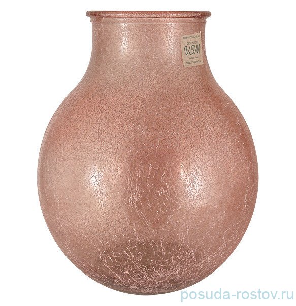 Ваза для цветов 36 см розовая "Silk" (инд.упаковка) / 292102