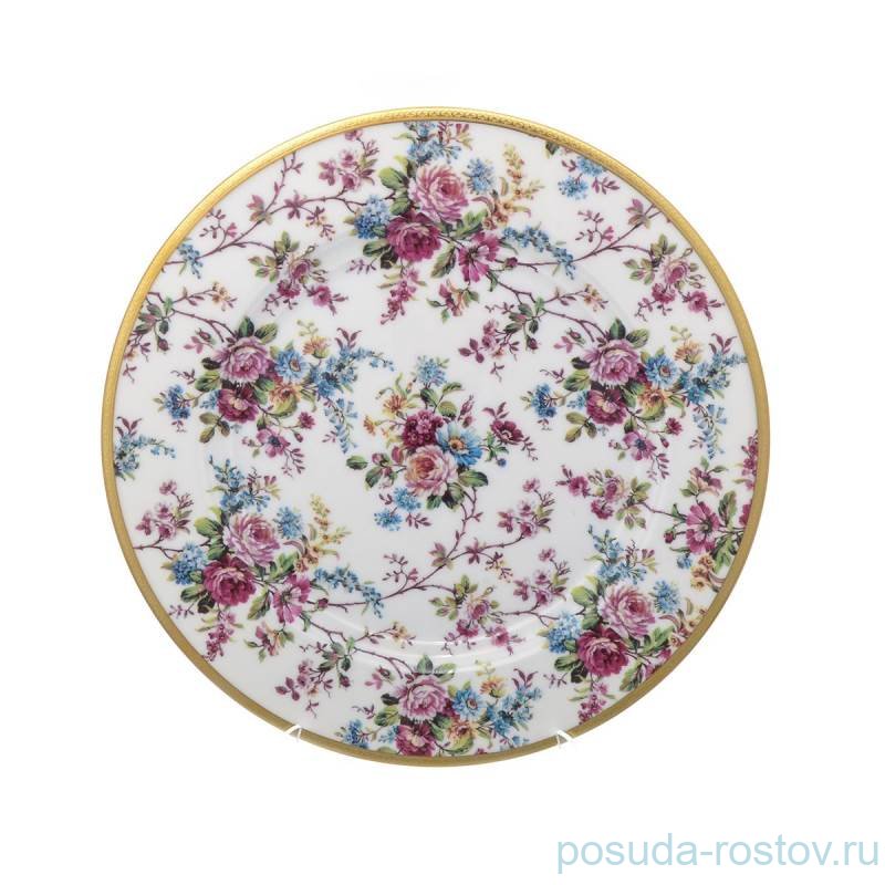 Блюдо 32 см круглое "Каринзия /Цветы /золото" / 199427 Блюдо 32 см круглое "Каринзия /Цветы /золото" / 199427