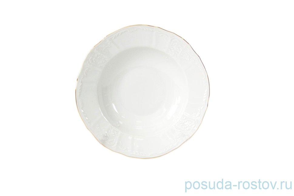 Тарелка 21 см 1 шт глубокая "Бернадотт /Отводка золото" / 244735 Тарелка 21 см 1 шт глубокая "Бернадотт /Отводка золото" / 244735