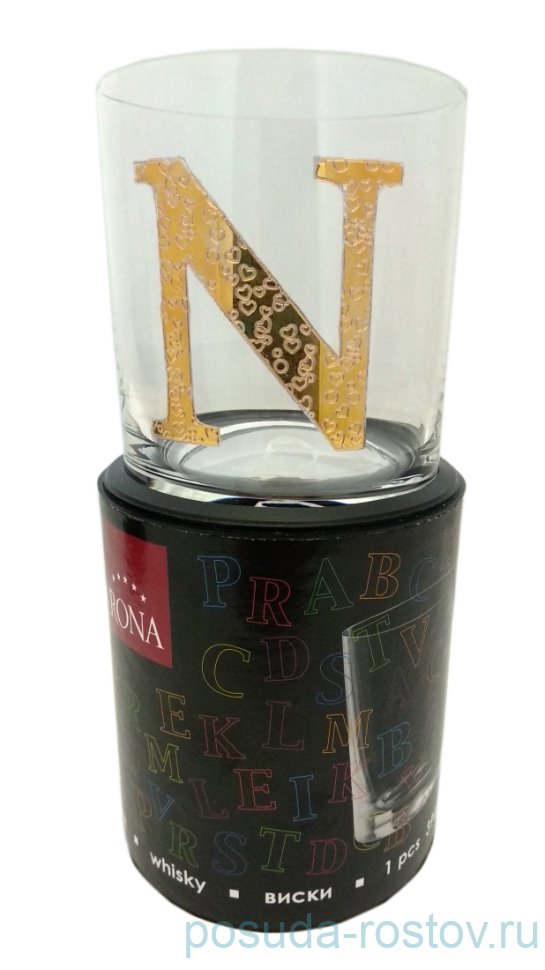 Стакан для виски 390 мл TUBUS "Азбука /Буква "N" / 131758