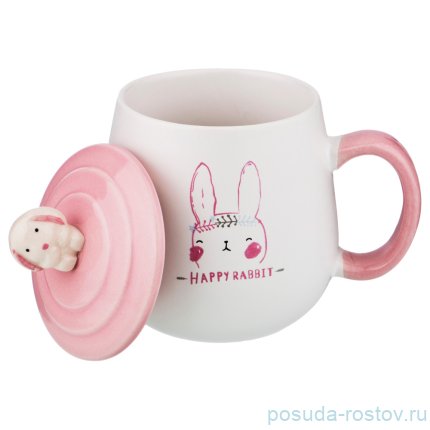 Кружка 397 мл с крышкой &quot;rabbit&quot; / 187099