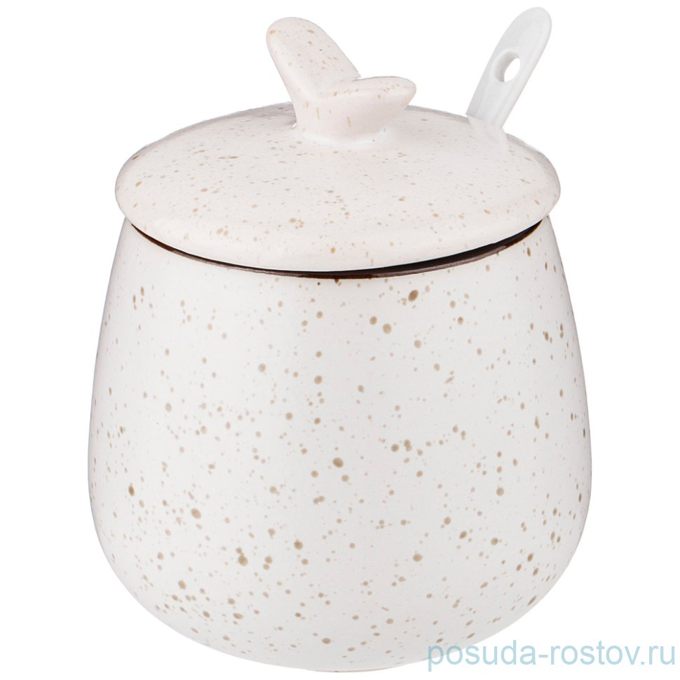 Сахарница 350 мл с ложкой 8,8 х 11 см "cosmos /белый" / 252281 Сахарница 350 мл с ложкой 8,8 х 11 см "cosmos /белый" / 252281