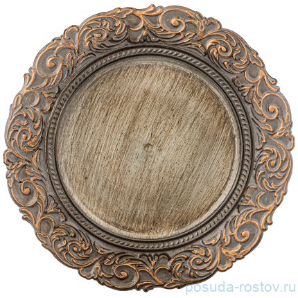 Поднос 35 х 35 см круглый &quot;Старинный прованс&quot; / 215005