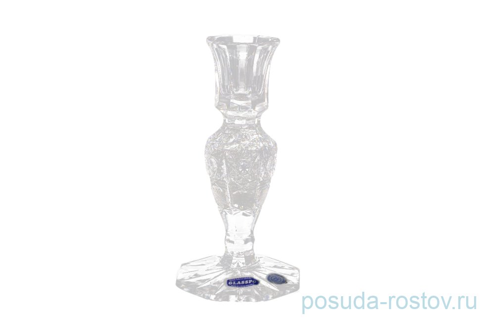 Подсвечник 14 см "Glasspo /Хрусталь резной" / 087859 Подсвечник 14 см "Glasspo /Хрусталь резной" / 087859