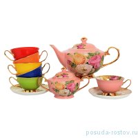 Чайный сервиз на 6 персон 14 предметов (без молочника) &quot;Розы /Ассорти&quot; / 148752