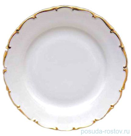 Набор тарелок 17 см 6 шт &quot;Анжелика /Золотая отводка&quot; / 002281