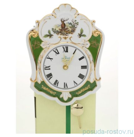 Часы настенные с ходиками 25 см &quot;Якубов /Охота зелёная&quot; / 158806