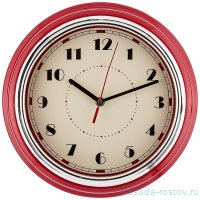 Часы настенные 29,8 х 29,8 х 9,5 см кварцевые красные &quot;LOVELY HOME&quot; / 187974