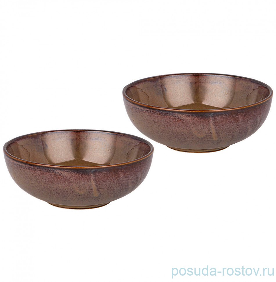 Салатник 16 х 6 см коричневый 700 мл "Luster" / 284899