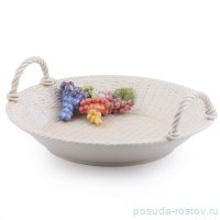 Блюдо 38 см круглое с ручками &quot;Виноград&quot; / 247609