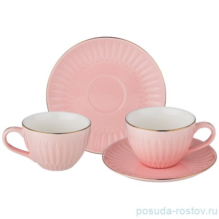 Набор чайных пар 250 мл 2 шт &quot;Пинк&quot; / 195046