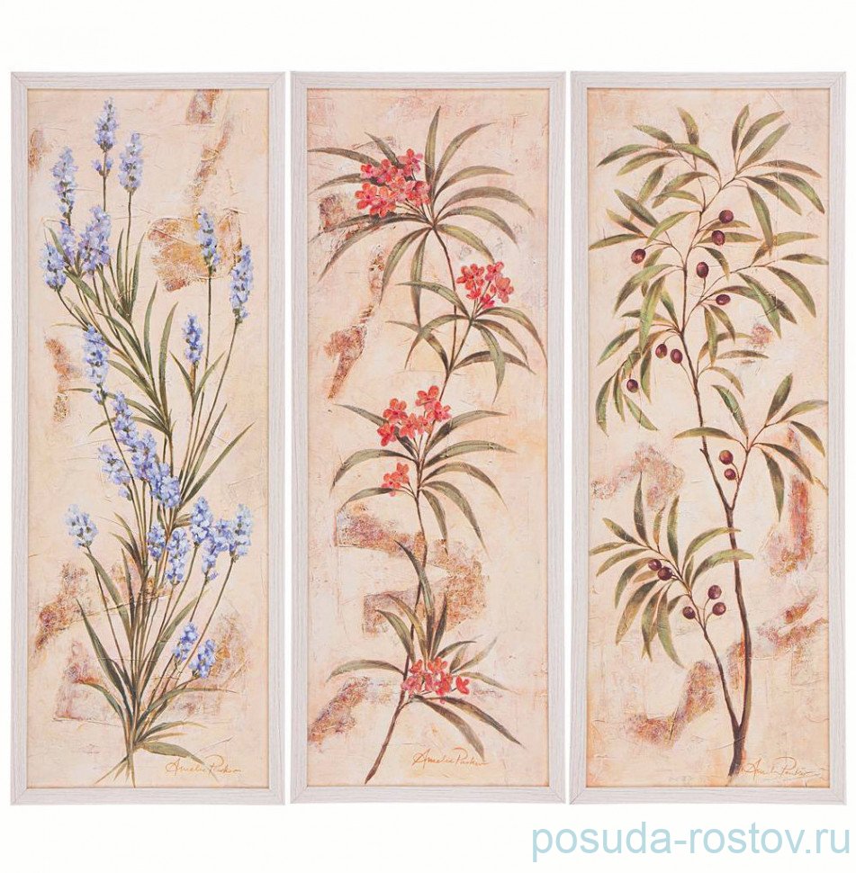 Триптихи 25 х 70 см /рамка жемчуг с окантовкой / 294372 Триптихи 25 х 70 см /рамка жемчуг с окантовкой / 294372