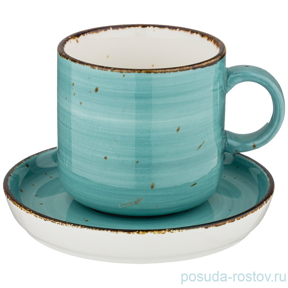 Чайная пара 350 мл 2 шт "Nature /Бирюзовый" / 210896