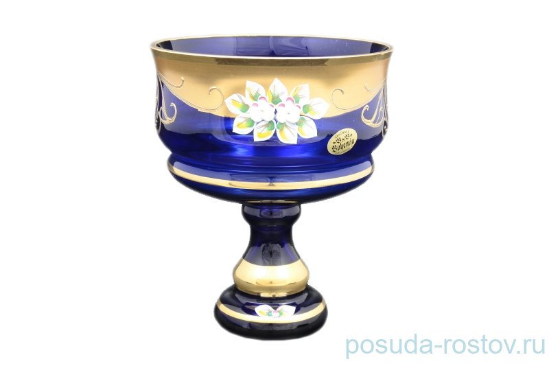 Конфетница 24 см н/н "Лепка синяя" / 053862