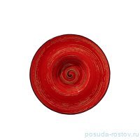 Тарелка 24 см глубокая красная &quot;Spiral&quot; / 261555