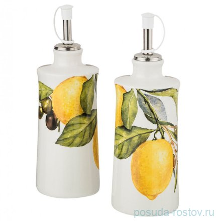 Набор бутылок для масла и уксуса 300 мл &quot;лимоны&quot; / 213525