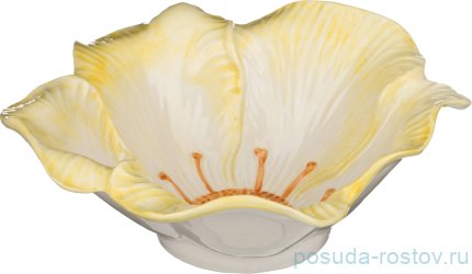 Салатник 33 х 33 х 13 см &quot;Цветок желтый&quot; / 233486