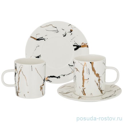 Набор кофейных пар 100 мл 2 шт &quot;Fantasy /Белое&quot; / 206091