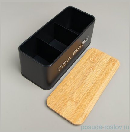 Банка для чайных пакетиков 20,5 х 9 х 8 см Agness / 377964