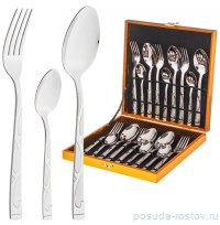Столовые приборы 18 предметов на 6 персон &quot;Agness&quot; в деревянном кейсе / 272904