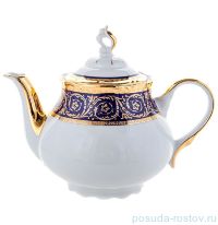Заварочный чайник 1,2 л &quot;Констанция /Синяя полоса с золотом&quot; / 112615
