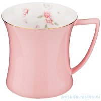 Кружка 400 мл розовая &quot;Времена года&quot;  / 193885