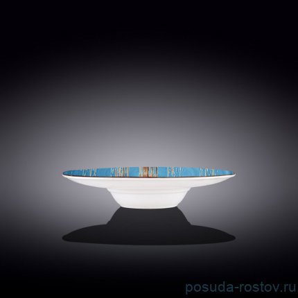 Тарелка 24 см глубокая голубая &quot;Scratch&quot; / 261501