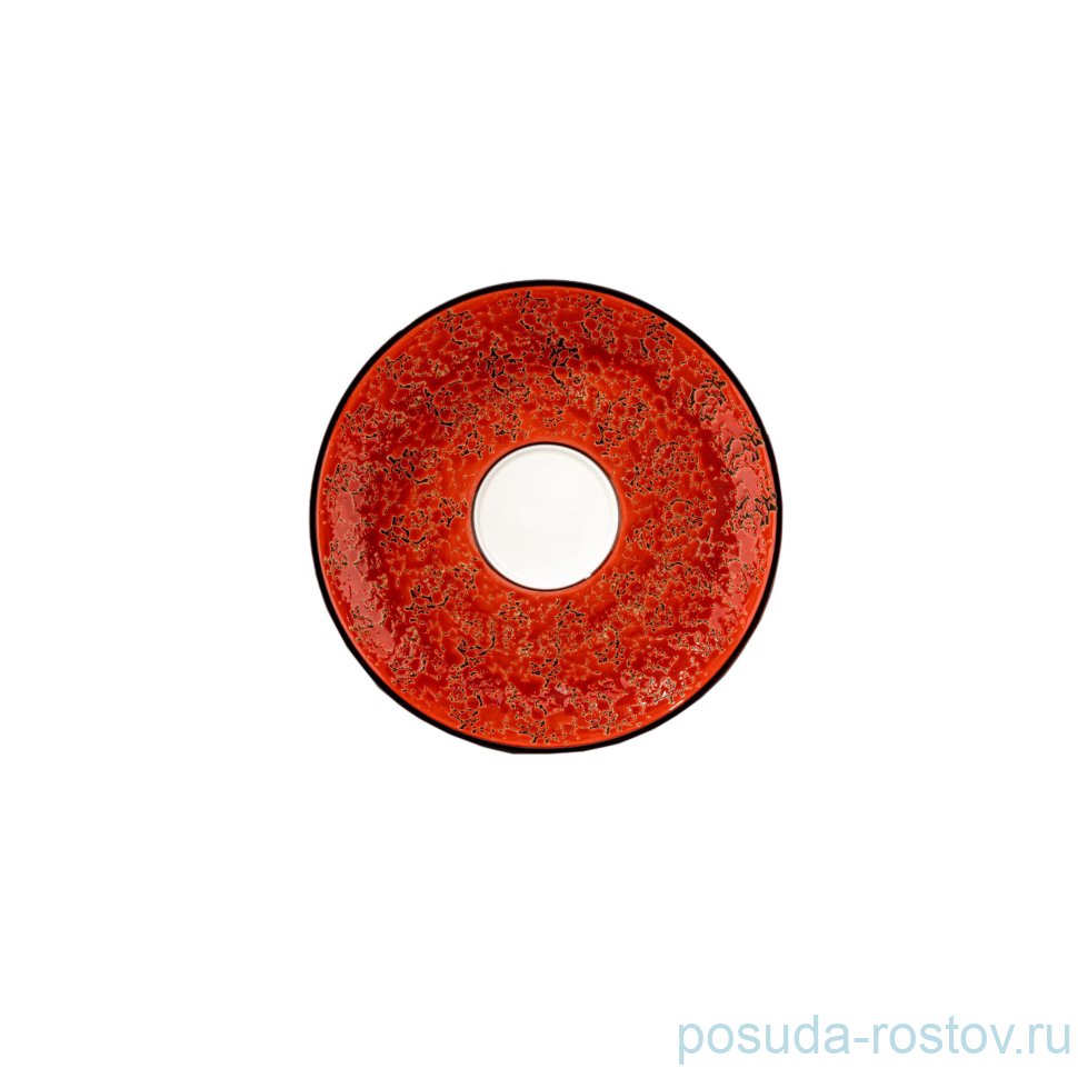 Блюдце 15 см красное "Splash" / 261419 Блюдце 15 см красное "Splash" / 261419