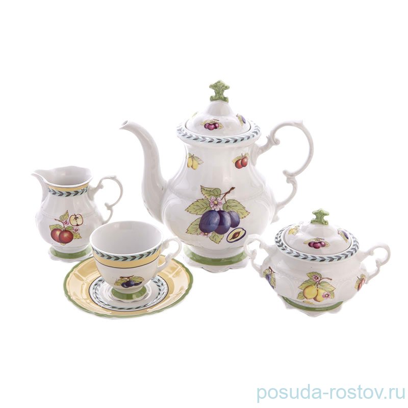 Кофейный сервиз на 6 персон 15 предметов "Соната /Фруктово-ягодная" / 200313 Кофейный сервиз на 6 персон 15 предметов "Соната /Фруктово-ягодная" / 200313
